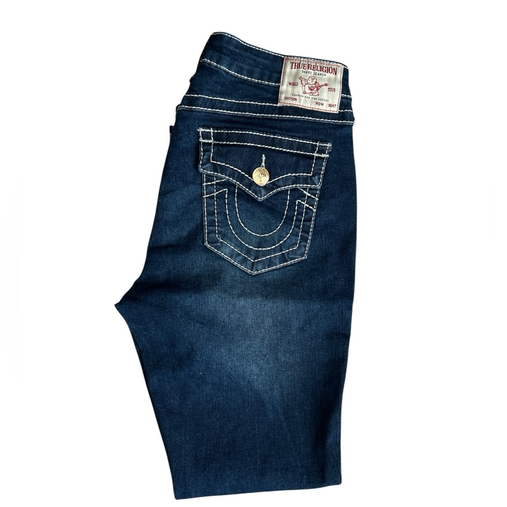 True Religion Jennie Curvy Mid Rid Rise Super Skinny Stretchy Jeans size 30 - Picture 2 of 9